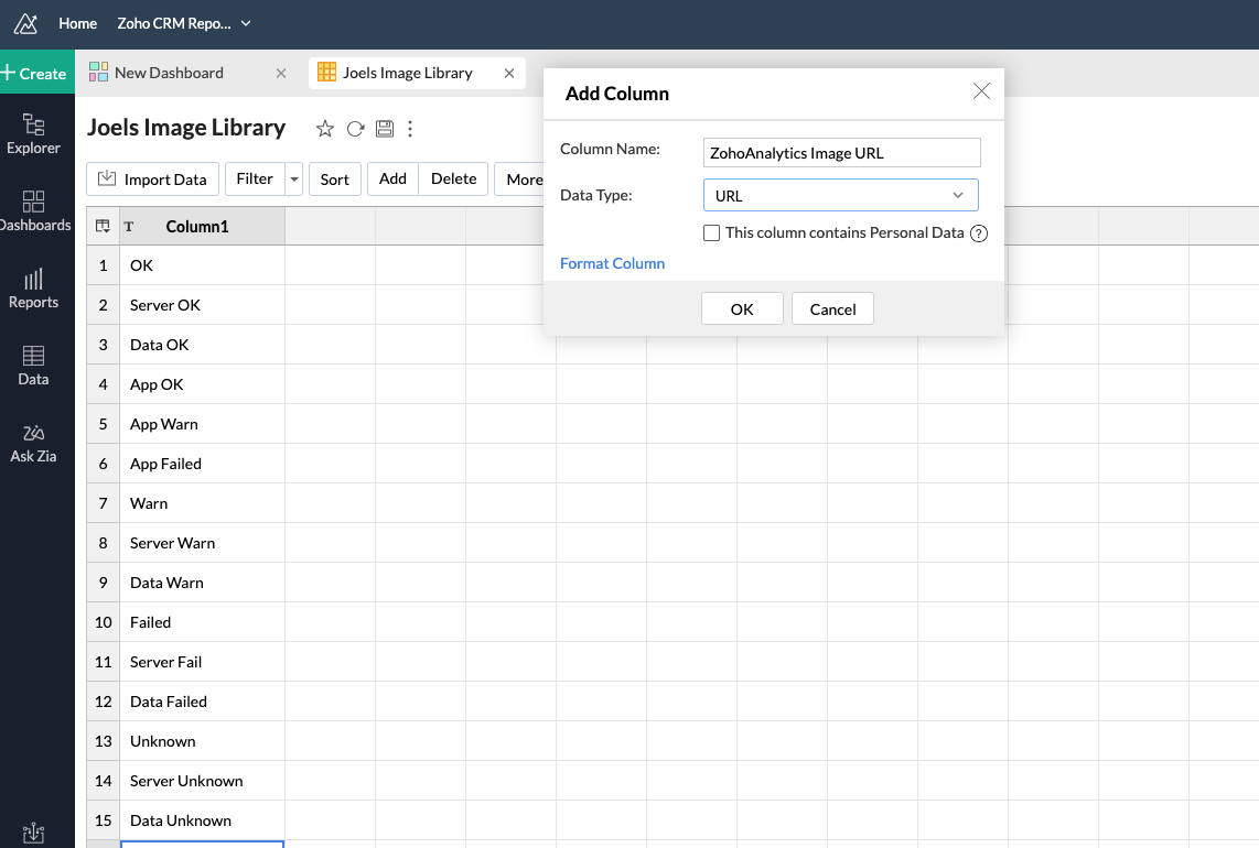 Zoho Analytics: Create a Monitoring System with Images -