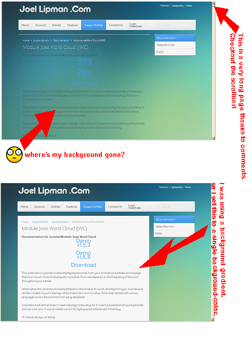 Change from background gradient to solid color Change from background gradient to solid color