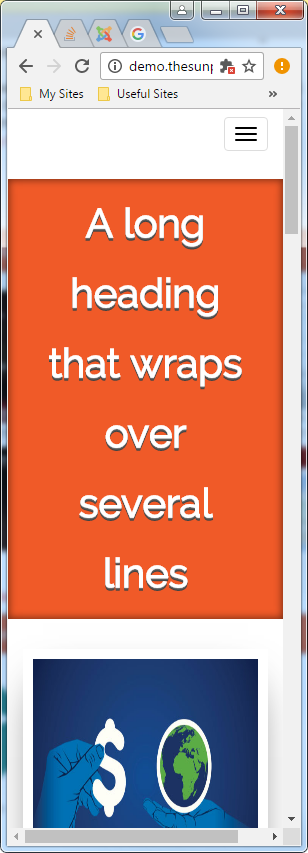 The heading in narrow width (fixed) The heading in narrow width (fixed)