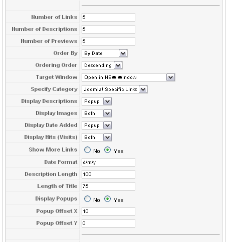Demo - Joes Quicklist Weblinks
