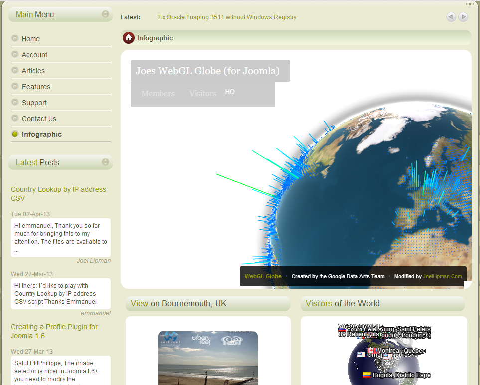 Joes Infographic for Joomla