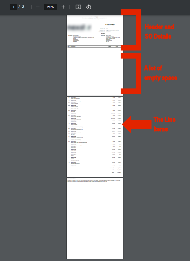 Zoho CRM: Template: Empty Space Issue