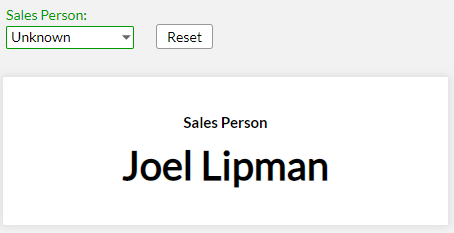 Zoho Analytics Setup Widget - End Result
