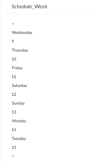 Zoho Creator: Radio Group into Calendar Carousel: Css 1