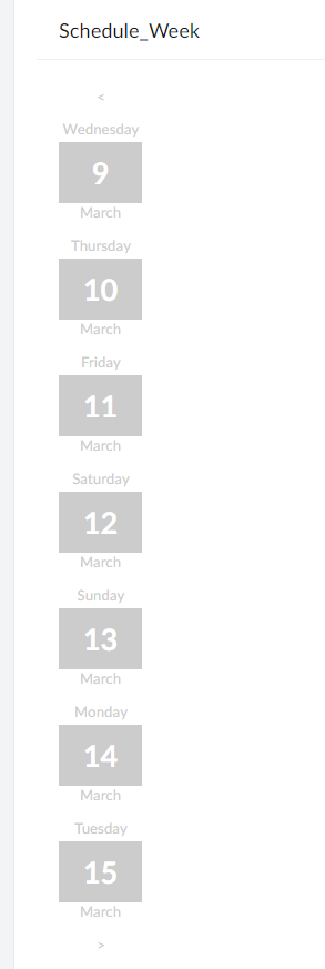 Zoho Creator: Radio Group into Calendar Carousel: Css 1
