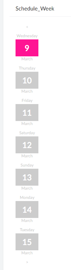 Zoho Creator: Radio Group into Calendar Carousel: Css 1