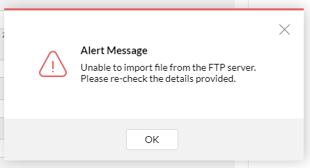 Zoho Analytics: Setup DataSource via FTP Connection: Error Importing File
