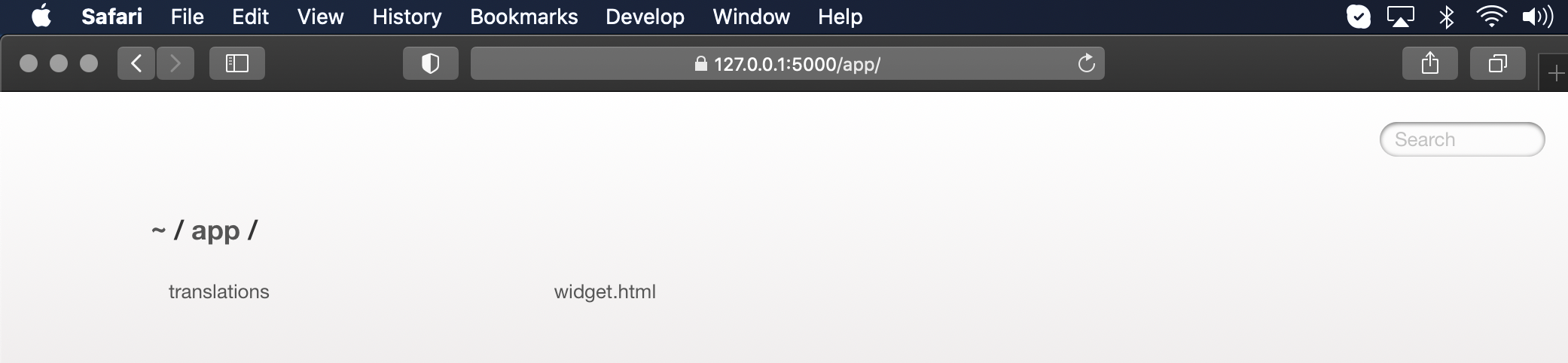 Safari - App Root Folder