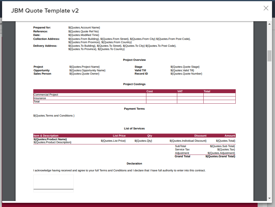 Issue - Quote Templates - Mini Text Issue - Quote Templates - Mini Text