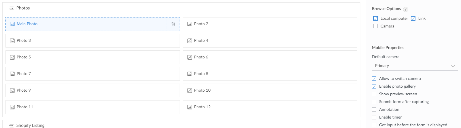 Zoho Creator: Upload to Image Field - Enable Link