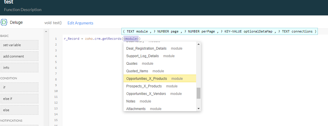 Zoho Deluge - Mapping a Multi-Lookup - Quick Select